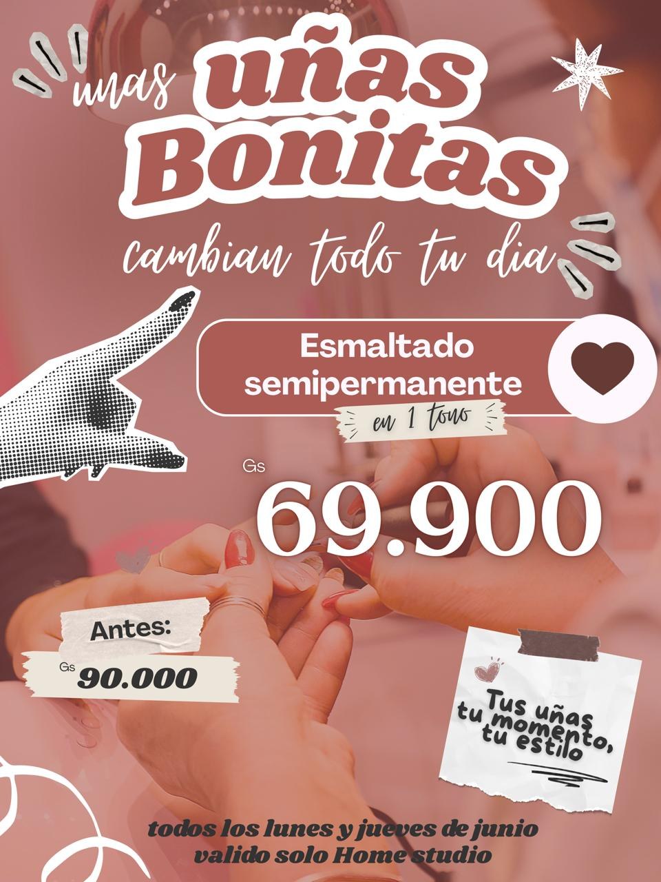 Promo Esmaltado Semipermanente Gs. 69.900